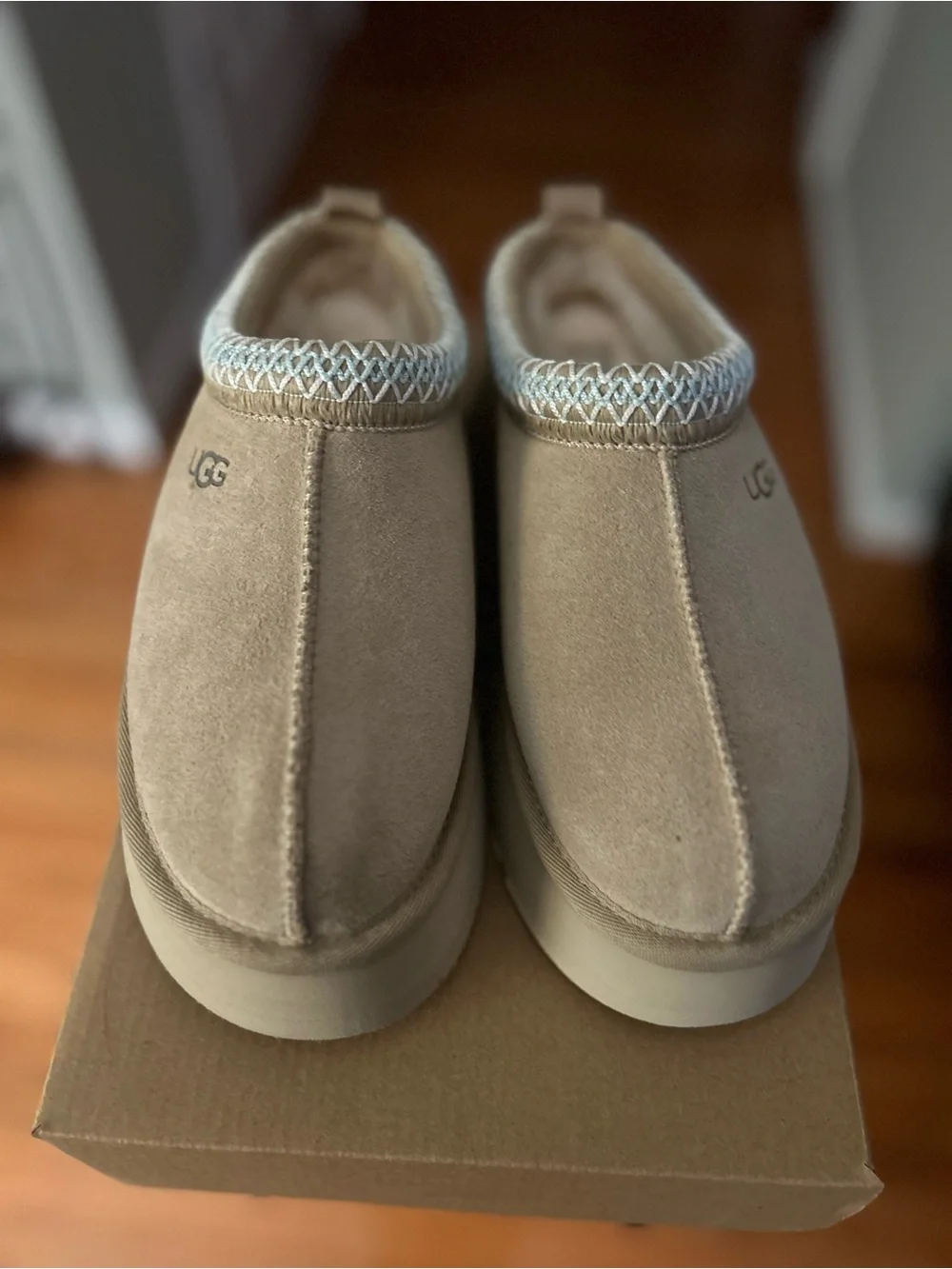 UGG Cozy Slip-On Platform Clog in Sand - Picture 2 of 4